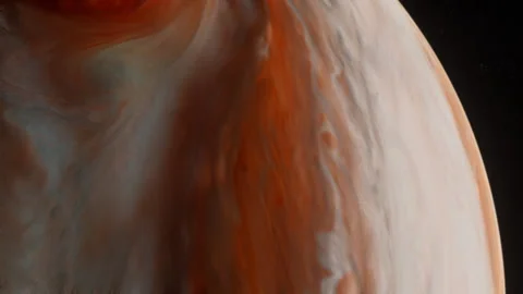 Cosmic Canvas - Captivating Views of Jupiter - 4k Space Motion Background Stock Footage 242432064