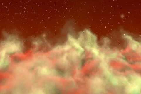 Cosmic clouds concept with stars creative abstract background for any design Stock Illustration