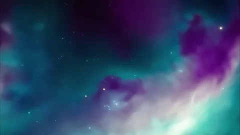 Cosmic Cloudscape: Nebula and Stars in a Deep Space Galaxy Video stock 285748864