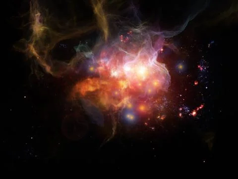 Cosmic Components Stock Illustration