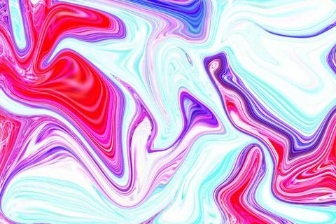 Cosmic dance of colors and dynamic patterns as lilac and purple paint flow .. Stock Illustration