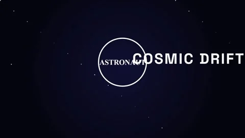 Cosmic Drift: Astronaut in Deep Space Orbit Nebula Concept Stock Footage 337500759