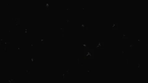 Cosmic dust particles drift in deep space nebula with subtle light flares d.. Video stock 343419556