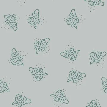 Cosmic dust space exploration line seamless pattern Stock Illustration