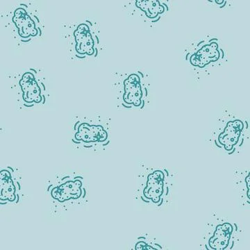 Cosmic dust space exploration line vector seamless pattern Stockillustratie