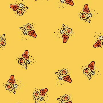 Cosmic dust space exploration vector seamless pattern Stock Illustration