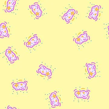 Cosmic dust space exploration vector seamless pattern 스톡 일러스트