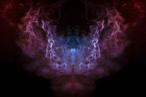 The cosmic dust uniting in a fascinating pattern, interlaced with smooth wave Stock Photos