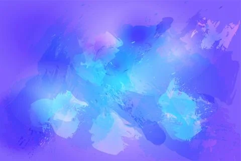 Cosmic dynamic background in blue and purple colors. Stock Illustration