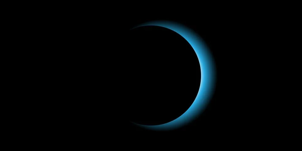 Cosmic Eclipse Abstract Circle Background Elegant abstract composition of e.. Stock Illustration