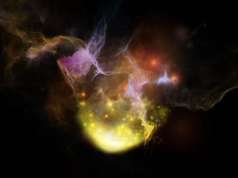 Cosmic Elements Stock Illustration