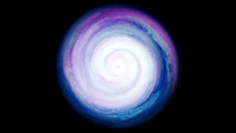 Cosmic Energy Vortex. Abstract Wormhole Animation with Glowing Swirl. 4K Stock Footage 314393579