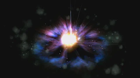 Cosmic explosion Stock Footage 39839312