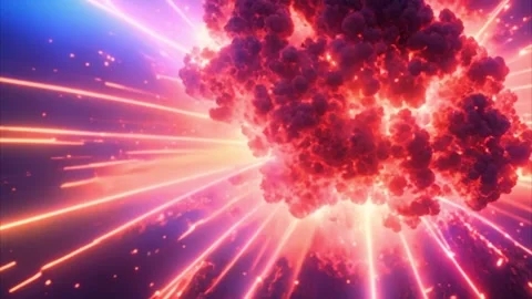 Cosmic Explosion - A Visual Symphony of Light and Fire Vídeos de archivo 284733815