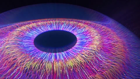 Cosmic Eye Moves in a Wave-like Motion  動画素材 295049584
