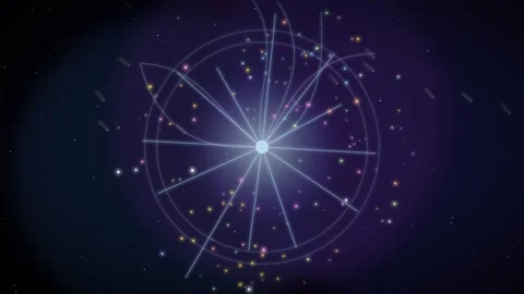 Cosmic Firework Big Bang Explosion Background 動画素材 344377054