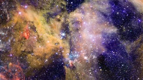 Cosmic galaxy background with nebula. Elements of this image furnished by NAS Stock Photos