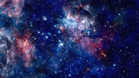 Cosmic galaxy background with nebula. Elements of this image furnished by ... Foto stock