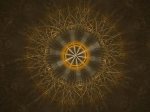 Cosmic geometry. Light phenomena in space. Flash and lightning in the languid Stock Illustration