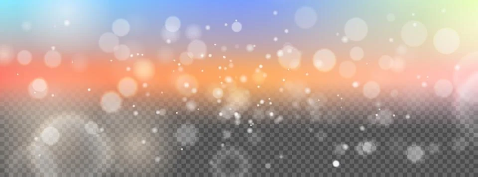 Cosmic gradient border with space glitter on transparent background Illustrazione stock