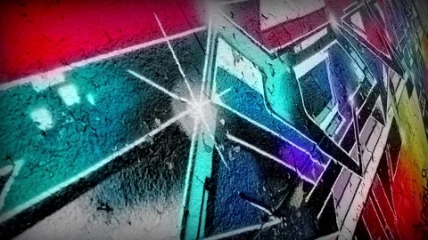 Cosmic Graffiti long Glow 動画素材 85318001