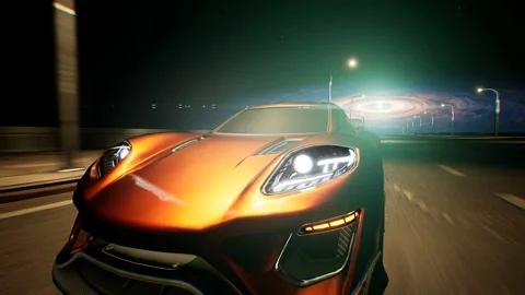 Cosmic Highway Stock Footage 284003762