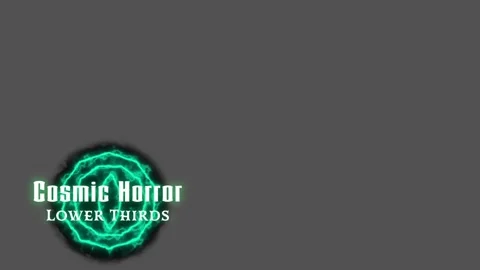 Cosmic Horror Lower Thirds Stock After Effects