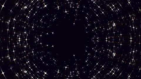 Cosmic hyperspace star tunnel vortex on dark background Stock Illustration
