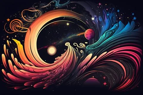 Cosmic Illusion Stock Illustration
