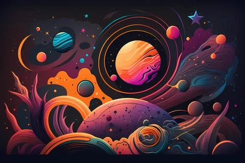 Cosmic Illusion Stock Illustration