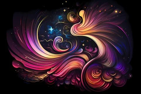 Cosmic Illusion Stock Illustration