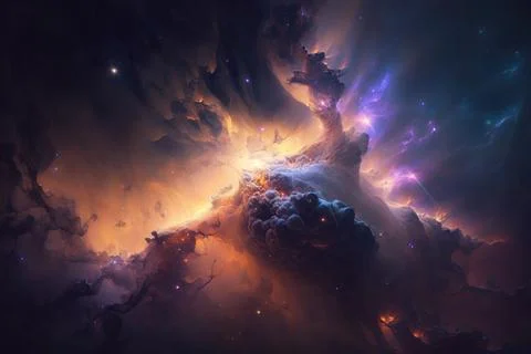 Cosmic Kaleidoscope Stock Illustration