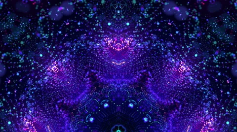 Cosmic kaleidoscope stage loop Stock Footage 64871038