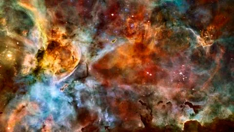 Cosmic landscape. Endless deep space. Elements of this image furnished by NAS Foto stock
