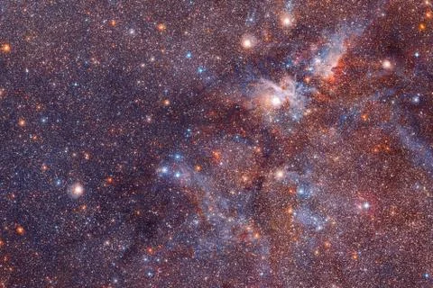 Cosmic landscape. Nebula. Elements of this image furnished by NASA Stock Photos