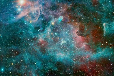 Cosmic landscape. Nebula. Elements of this image furnished by NASA Stock Photos