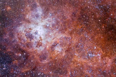Cosmic landscape. Nebula. Elements of this image furnished by NASA Foto stock