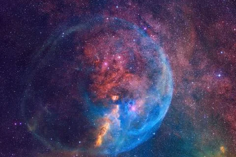 Cosmic landscape. Nebula. Elements of this image furnished by NASA Stock Photos