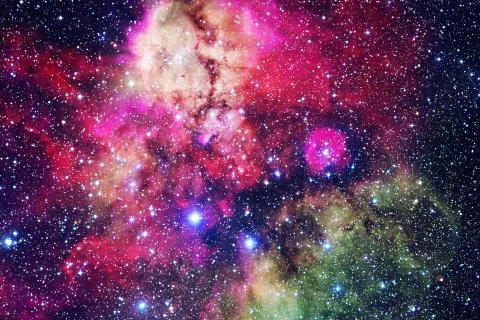 Cosmic landscape. Nebula. Elements of this image furnished by NASA Photos