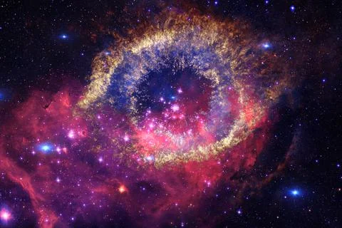 Cosmic landscape. Nebula. Elements of this image furnished by NASA 写真素材