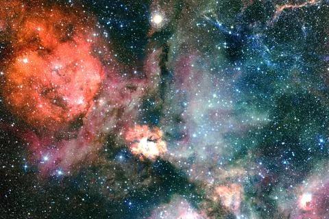 Cosmic landscape. Nebula. Elements of this image furnished by NASA 写真素材