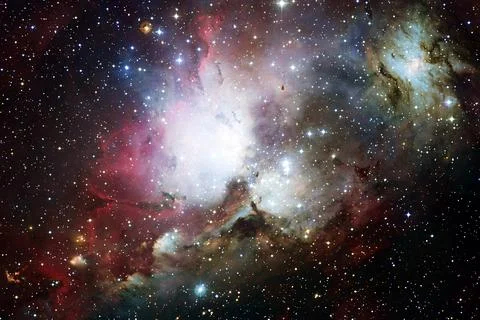 Cosmic landscape. Nebula. Elements of this image furnished by NASA Stock Photos