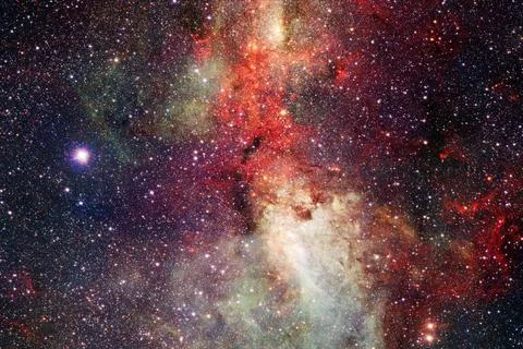 Cosmic landscape. Nebula. Elements of this image furnished by NASA 库存照片
