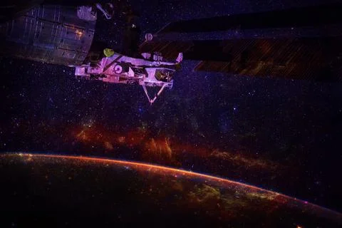 Cosmic landscape. Nebula. Elements of this image furnished by NASA Stock Photos