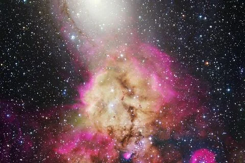 Cosmic landscape. Nebula. Elements of this image furnished by NASA Stock-Fotos