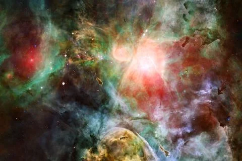 Cosmic landscape. Nebula. Elements of this image furnished by NASA Stock-Fotos