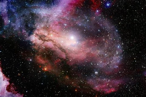 Cosmic landscape. Nebula. Elements of this image furnished by NASA Stock Photos