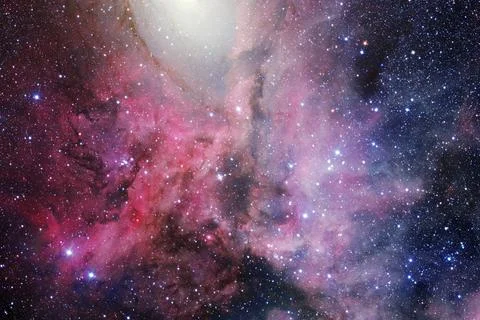 Cosmic landscape. Nebula. Elements of this image furnished by NASA 库存照片