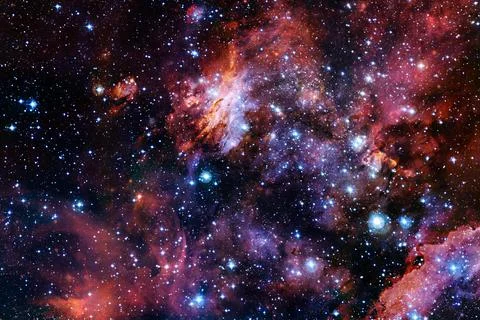 Cosmic landscape. Nebula. Elements of this image furnished by NASA Foto stock