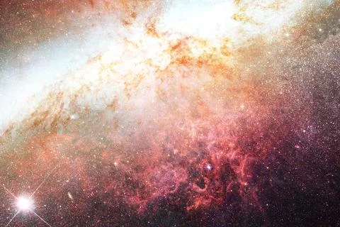 Cosmic landscape. Nebula. Elements of this image furnished by NASA Foto stock